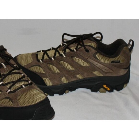 Merrel Women's Moab 3 WP Hiking Boot Kinetic Fit Vibram TAN NIB SZ 12 $160 - Picture 3 of 7